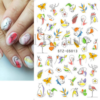 3D citrona augļu nagu uzlīme ķiršu radoša augļu nagu māksla Jauki pašlīmējoši slīdņi vasaras maisījuma dizains manikīra dekorēšanai