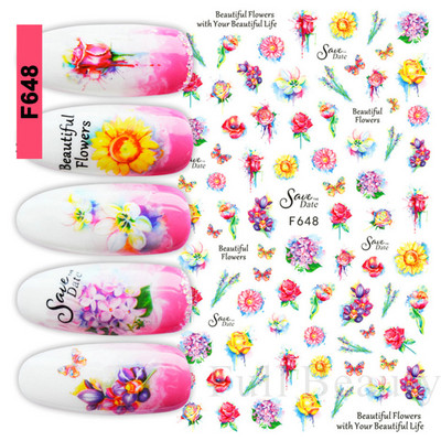 3D citrona augļu nagu uzlīme ķiršu radoša augļu nagu māksla Jauki pašlīmējoši slīdņi vasaras maisījuma dizains manikīra dekorēšanai