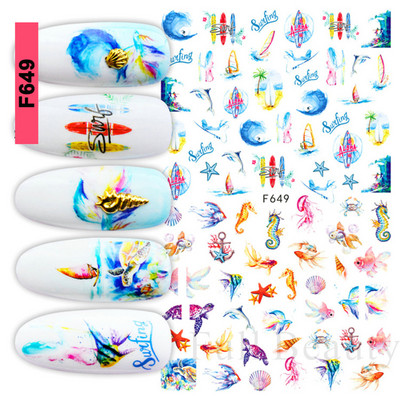 3D citrona augļu nagu uzlīme ķiršu radoša augļu nagu māksla Jauki pašlīmējoši slīdņi vasaras maisījuma dizains manikīra dekorēšanai