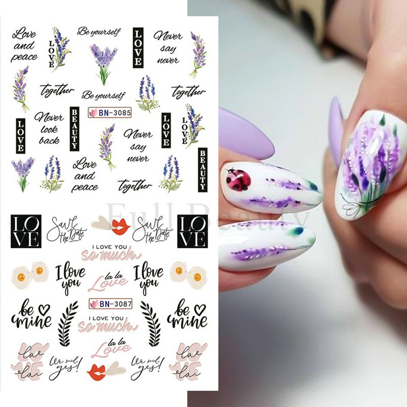 12gb Melns Zieds Lapu Burts Ūdens Uzlīmes Uzlīmes Nagām Mežģīnes ģeometriskas līnijas Sieviešu sejas slīdnis Ūdenszīmes Manikīra dekors