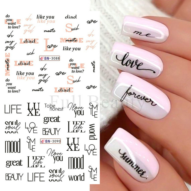 12gb Melns Zieds Lapu Burts Ūdens Uzlīmes Uzlīmes Nagām Mežģīnes ģeometriskas līnijas Sieviešu sejas slīdnis Ūdenszīmes Manikīra dekors