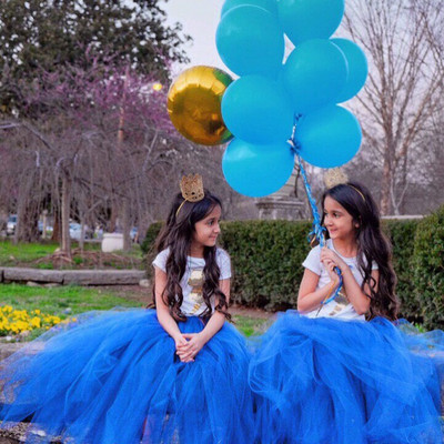 Crne lepršave duge tutu suknje za djevojčice Ručno rađene plesne male suknje za malu djecu Donje suknje Dječje suknje za božićne zabave