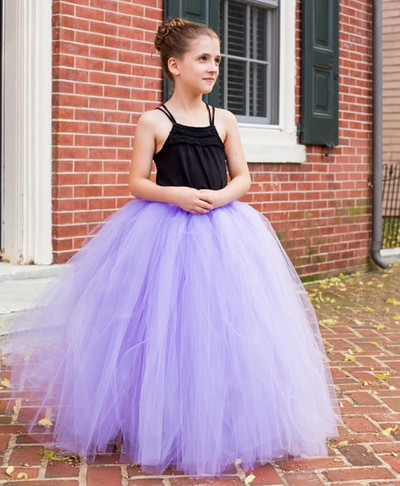 Crne lepršave duge tutu suknje za djevojčice Ručno rađene plesne male suknje za malu djecu Donje suknje Dječje suknje za božićne zabave