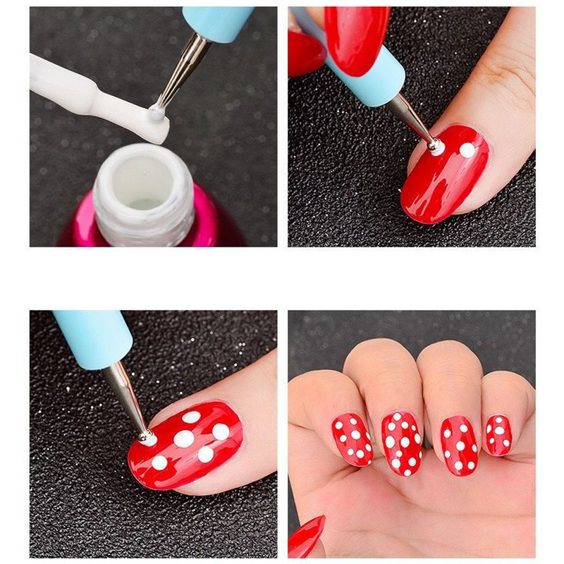 5 gab./komplekts Silikona māla tēlniecības rīks otu modelēšanai Punktveida nagu mākslas keramikas māla rīki DIY grebšanas skulptūru rīki