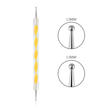 Στυλό με κουκκίδες νυχιών, στυλό με σπειροειδή ράβδο, ζωγραφική ζωγραφικής για μαρμάρισμα DIY εργαλεία μανικιούρ