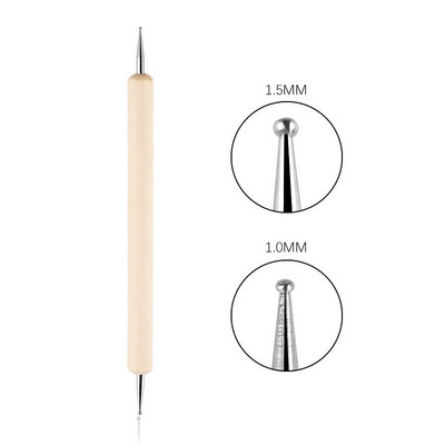 Nail Art pöttyös toll, spirálrúd horgos toll, rajzfestés márványozás barkács manikűr eszközök