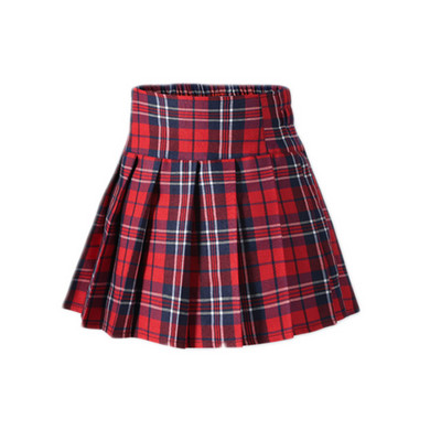 Ziemassvētku kroku svārki spēļu meitenēm Preppy Style formas svārki bērniem no 3 līdz 15 gadiem Pusaudžu skolas deju grupas bērniem Tutu svārki