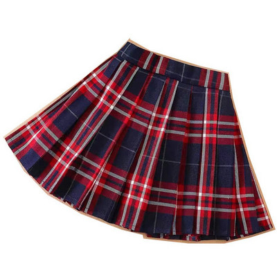 Ziemassvētku kroku svārki spēļu meitenēm Preppy Style formas svārki bērniem no 3 līdz 15 gadiem Pusaudžu skolas deju grupas bērniem Tutu svārki