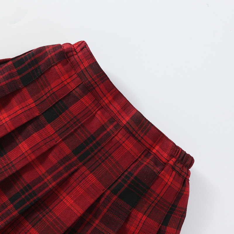 Ziemassvētku kroku svārki spēļu meitenēm Preppy Style formas svārki bērniem no 3 līdz 15 gadiem Pusaudžu skolas deju grupas bērniem Tutu svārki