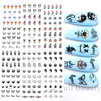 12gb Kawaii Cat nagu ūdens uzlīme Anime akvareļu dizaina folija nagu uzlīmēm Jauka karikatūra ūdenszīmes pārneses manikīra slīdnis
