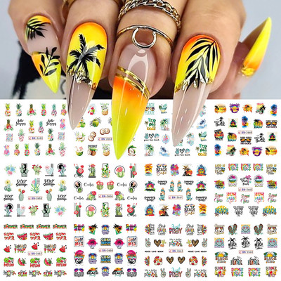 12gb Kawaii Cat nagu ūdens uzlīme Anime akvareļu dizaina folija nagu uzlīmēm Jauka karikatūra ūdenszīmes pārneses manikīra slīdnis