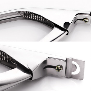 Професионални ножици за нокти Сребърни фалшиви върхове Резачка за ръбове Неръждаема стомана Маникюр Инструменти за ноктопластика Машинка за подстригване Педикюр