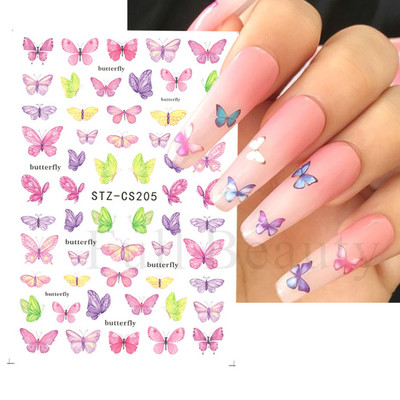 3D hologrāfisks, melns tauriņš, nagi, slīdnis, lāzers, pašlīmējošās uzlīmes, tumšās pils, pušķi, modeļi, manikīra uzlīmes, dekors 2023. g.