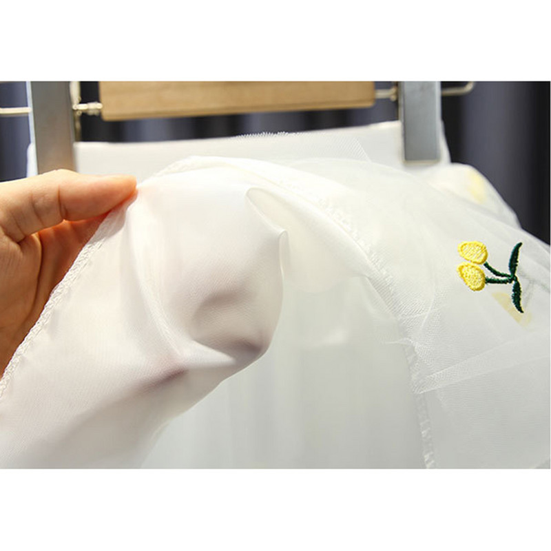 Slatke izvezene djevojačke mrežaste tutu suknje princeze Ljetne Chlid plisirane minice Odjeća za ples za karnevalske nastupe 1-14 g