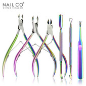 Spalvota nagų kirpimo mašinėlė nerūdijančio plieno odelių pjoviklis, stūmiklis, nagų šalinimo priemonė, žirklės, pedikiūras, manikiūras, nagų įrankių rinkiniai