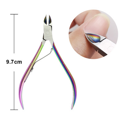 Spalvota nagų kirpimo mašinėlė nerūdijančio plieno odelių pjoviklis, stūmiklis, nagų šalinimo priemonė, žirklės, pedikiūras, manikiūras, nagų įrankių rinkiniai