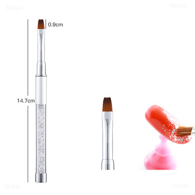 1 gab. Divas galviņas Akrila metāla punktveida vaska pildspalva Rhinestones Gem Picker Crystal Picking Nagu mākslas kniedes Dotter DIY Point Drill Tools