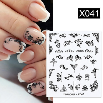 Harunouta French Flower Vine Water Decals Spring Summer Leopard Alphabet Leaves Charms Sliders Nail Art Stickers Декорации Съвет