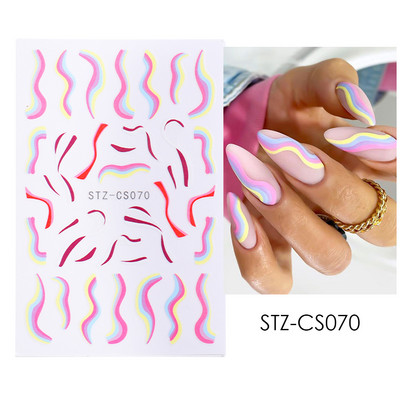 Baltas, melnas mežģīnes ziedu nagu 3D uzlīmes Lapu zieds tauriņš vienkārši slīdņi Eleganti kāzu nagu dizaina manikīra dekori CHF873