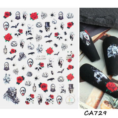 Baltas, melnas mežģīnes ziedu nagu 3D uzlīmes Lapu zieds tauriņš vienkārši slīdņi Eleganti kāzu nagu dizaina manikīra dekori CHF873