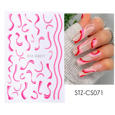 Baltas, melnas mežģīnes ziedu nagu 3D uzlīmes Lapu zieds tauriņš vienkārši slīdņi Eleganti kāzu nagu dizaina manikīra dekori CHF873