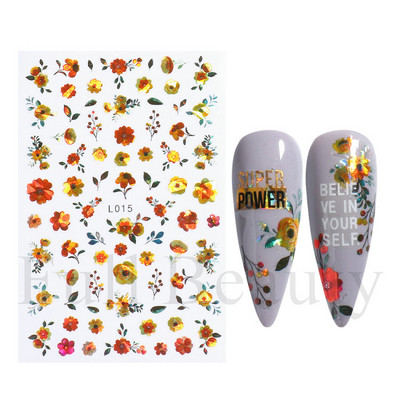 Baltas, melnas mežģīnes ziedu nagu 3D uzlīmes Lapu zieds tauriņš vienkārši slīdņi Eleganti kāzu nagu dizaina manikīra dekori CHF873