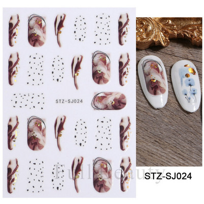 Ģeometriskas līnijas Nagu uzlīmes Lāzerzelts Bronzējošais slīdnis Dizains Abstrakts Jautrs Y2K Metāla nagu folijas Dekorācija LASTZSJ019