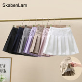 Meiteņu kroku svārki ar šortiem, kas dejo lokos, bērni, saburzīti skolas svārki tīņiem, formastērpi bērniem, bērnu apģērbi