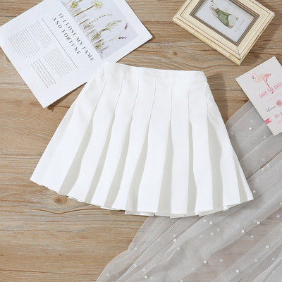 Meiteņu kroku svārki ar šortiem, kas dejo lokos, bērni, saburzīti skolas svārki tīņiem, formastērpi bērniem, bērnu apģērbi