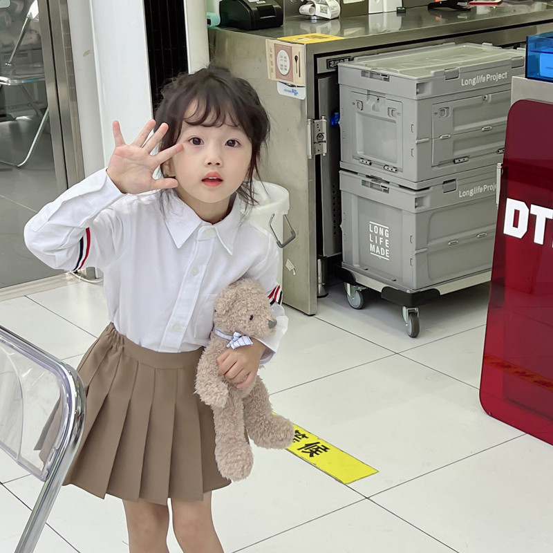 Meiteņu kroku svārki ar šortiem, kas dejo lokos, bērni, saburzīti skolas svārki tīņiem, formastērpi bērniem, bērnu apģērbi