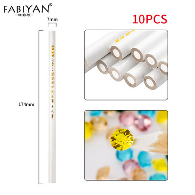 3gab Nail Art vaska zīmulis Punktveida pildspalva Koka Pick Up Rhinestone Crystal Diamond Bead Gems Tips Gēla UV pulēšana Akrila instrumenti Manikīrs