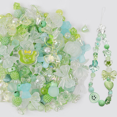 20 g sajaukšanas stila pavasara krāsas akrila krelles DIY rokām darinātām aproču rotaslietu izgatavošanas piederumiem