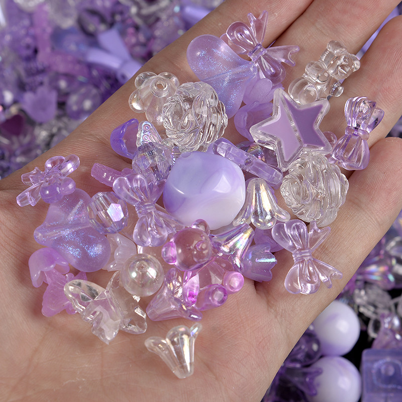 20 g sajaukšanas stila pavasara krāsas akrila krelles DIY rokām darinātām aproču rotaslietu izgatavošanas piederumiem