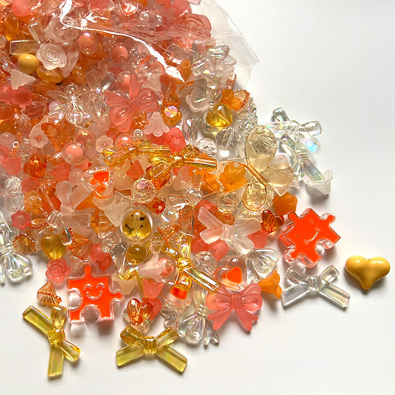 20 g sajaukšanas stila pavasara krāsas akrila krelles DIY rokām darinātām aproču rotaslietu izgatavošanas piederumiem