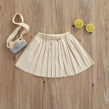 Lioraitiin 1-6 ετών Νήπιο κοριτσάκι καλοκαιρινή φούστα 3 χρωμάτων Μόδα ρούχα Μασίφ ελαστικά βολάν ψηλόμεση Πλισέ φούστες