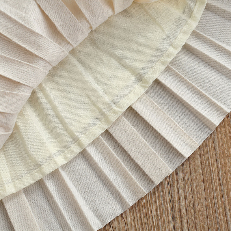 Lioraitiin Ljetna suknja za djevojčice od 1 do 6 godina u 3 boje Modna odjeća Jednobojne elastične suknje s volanima visokog struka