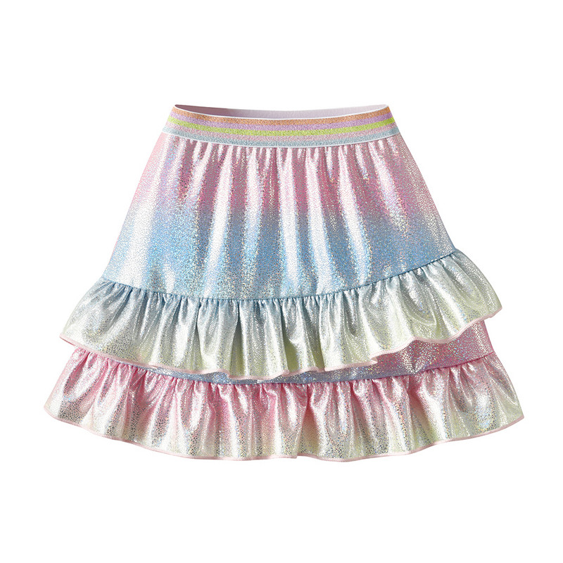 VIKITA Jauns pavasara vasaras meiteņu svārki līdz ceļiem, raibs, neregulāri bērnu svārki, krāsaini bērnu dzimšanas dienas ballītes kostīmi