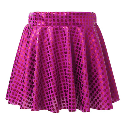 Bērnu meiteņu dzirkstoši fliteriem kroku A-līnijas mini svārki ballītes deju festivāli Performance Glitter ar augstu elastīgu jostasvietu Tutu svārki