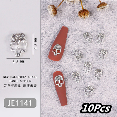 20/10kom punk metalni križni 3D privjesci za nokte Halloweed drevni ukrasi za nokte od legure zlata/srebra 4/6 mm križni pribor za manikuru