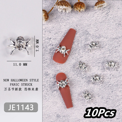 20/10kom punk metalni križni 3D privjesci za nokte Halloweed drevni ukrasi za nokte od legure zlata/srebra 4/6 mm križni pribor za manikuru