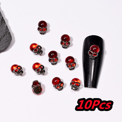 20/10kom punk metalni križni 3D privjesci za nokte Halloweed drevni ukrasi za nokte od legure zlata/srebra 4/6 mm križni pribor za manikuru