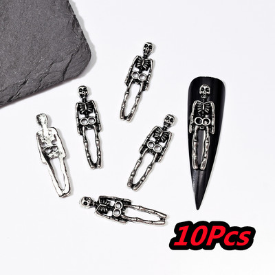 20/10kom punk metalni križni 3D privjesci za nokte Halloweed drevni ukrasi za nokte od legure zlata/srebra 4/6 mm križni pribor za manikuru