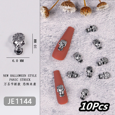 20/10kom punk metalni križni 3D privjesci za nokte Halloweed drevni ukrasi za nokte od legure zlata/srebra 4/6 mm križni pribor za manikuru