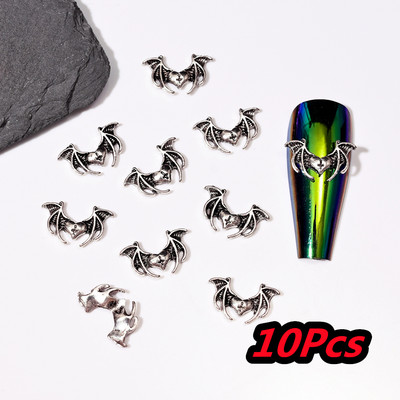 20/10kom punk metalni križni 3D privjesci za nokte Halloweed drevni ukrasi za nokte od legure zlata/srebra 4/6 mm križni pribor za manikuru