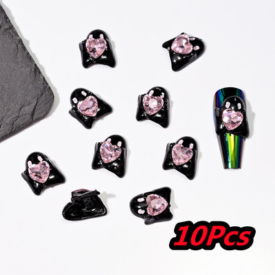 20/10kom punk metalni križni 3D privjesci za nokte Halloweed drevni ukrasi za nokte od legure zlata/srebra 4/6 mm križni pribor za manikuru