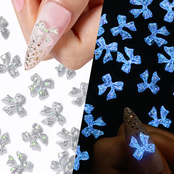 BORN PRETTY 50PCS/чанта Смесен размер Resin Nail Art Charms 3D Nail Rhinestones Glitter Bowknot Аксесоари за декорация на бижута за нокти