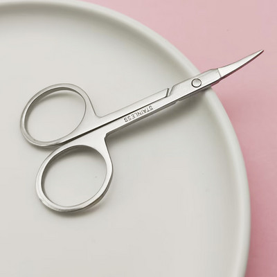 EasyNail 1vnt rinkinys Veidrodinis paviršius Tiesus Kreivė Galva Profesionali Kutikulė Manikiūras Pedikiūras Nagai Žirklės antakiai Nosies Plaukai