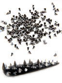 TSZS 1/2/3mm tapas Metāla kniedes Zelts Sudrabs Melns Mākslas piekariņi Tiny Stick konuss Nagu daļas Plankumi Amatniecība DIY Dekorācijas