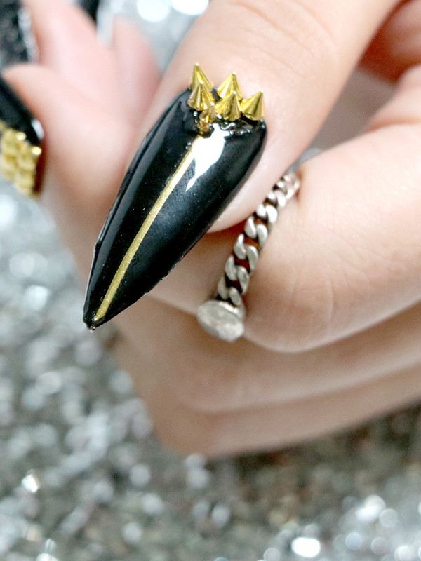 TSZS 1/2/3mm tapas Metāla kniedes Zelts Sudrabs Melns Mākslas piekariņi Tiny Stick konuss Nagu daļas Plankumi Amatniecība DIY Dekorācijas