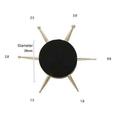 6 Galvas Nail Art Dotting Tools Disc Drill Point Nagu instrumenti Punktu krāsošanas rīki Nail Point Drill Pildspalva DIY Art Drill Pen Nagu instrumenti
